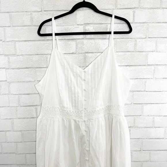 Torrid White Lace Sleeveless Midi Sundress Women's Plus Size 3X New With Tags - Picture 4 of 10